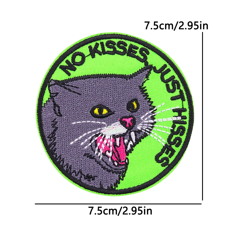 Cool Cat: parche termoadhesivo bordado felino para chaqueta y mochila - imagen 5