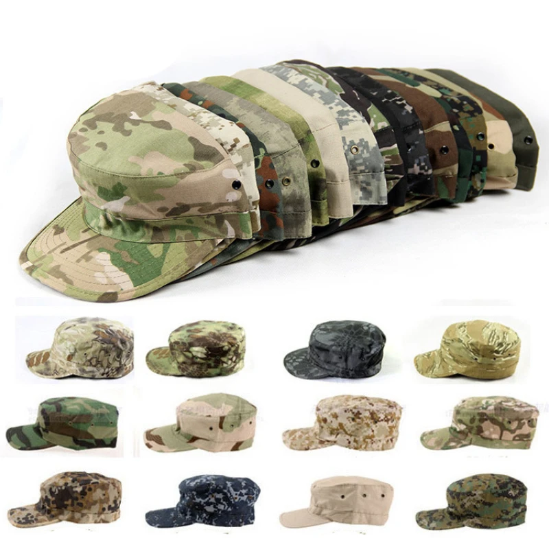 Gorra de soldado del ejército táctico de camuflaje para hombres y mujeres, sombreros de béisbol ajustables de Paintball de combate militar, Snapback de verano - imagen 2