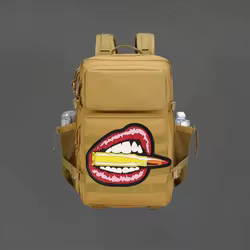 Parche con estampado de Chevron de PVC para balas de labios, chaleco táctico, sombreros con gancho y bucle, insignia de moral, pegatinas para mochila, parches para brazalete para ropa