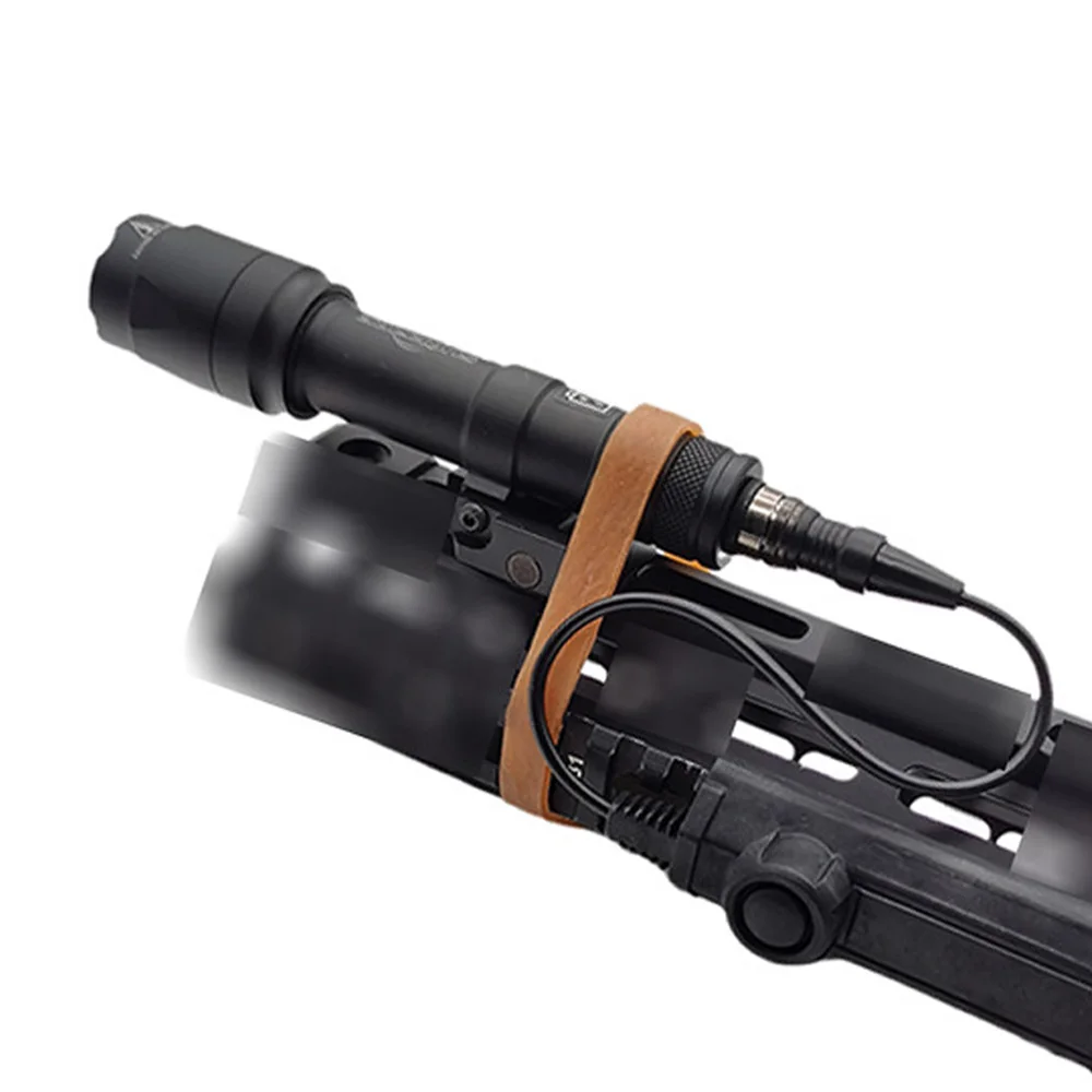 Anillo de goma elástico táctico, banda de goma de encuadernación multifuncional para atar, equipo táctico, accesorios para Rifle de caza, 4 Uds./lote - imagen 4