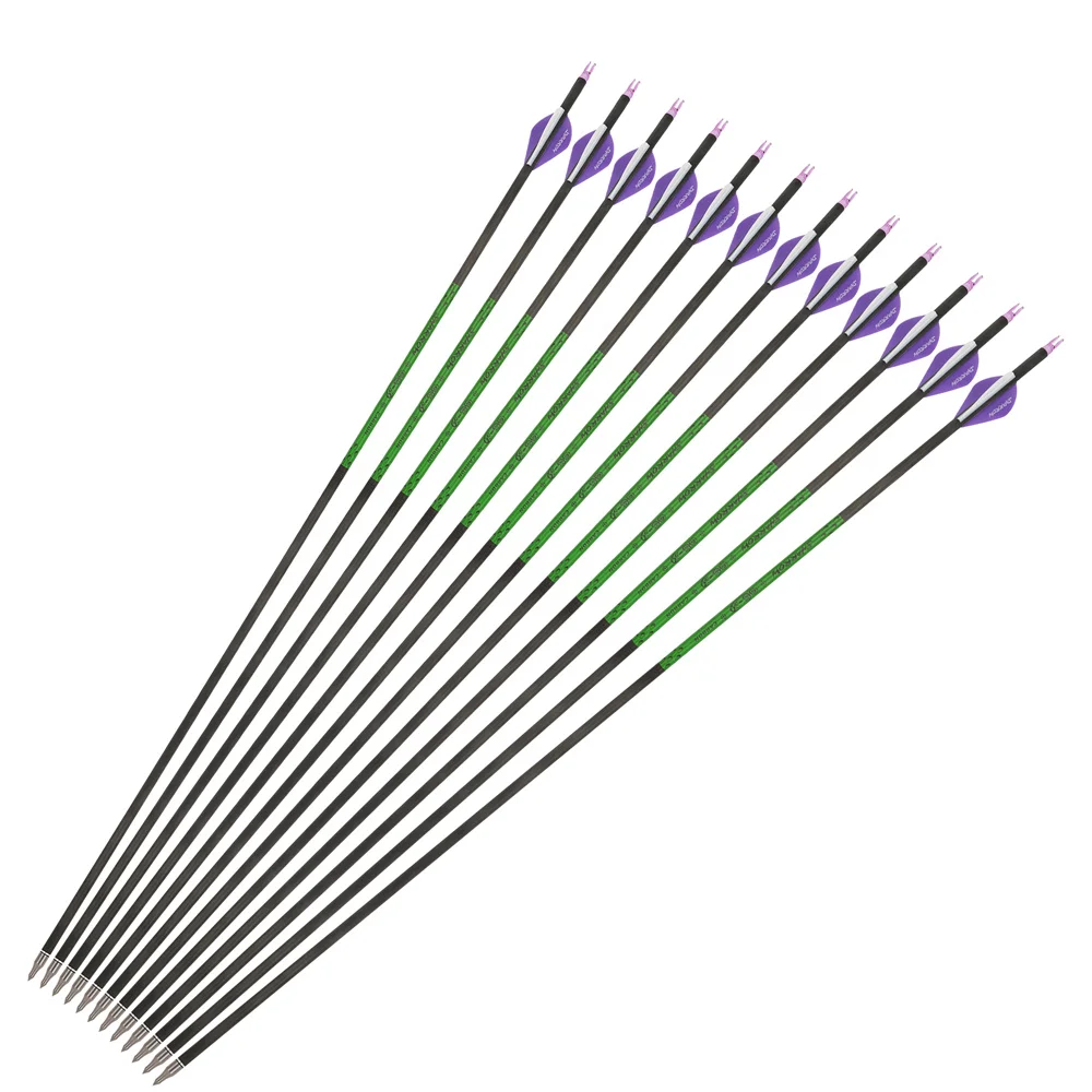 Flechas de carbono para caza con arco 31,5 pulgadas - imagen 2