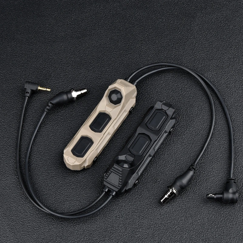 WADSN-linterna táctica AXON M300 M600, interruptor remoto de luz Scout SF/2,5mm/3,5mm/Crance, enchufe láser, compatible con M-LOK de riel de 20mm, Keymod - imagen 5