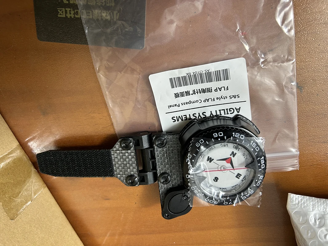 Placa de fijación de navegación táctica GPS con brújula estilo S & S 601, módulo de navegación de caza al aire libre de Material laminado Triris/KYDEX - imagen 5