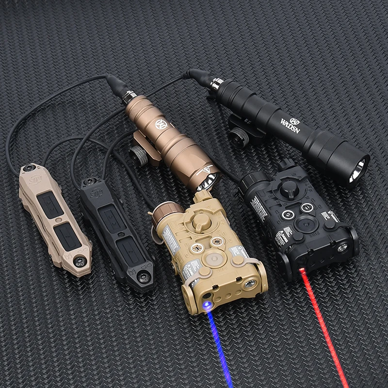 Indicador de punto rojo táctico NGAL, Wadsn M300A, luz de explorador Ngal rojo, verde, azul, láser remoto, interruptor Dual, compatible con Mlok keymod, Riel de 20MM - imagen 5
