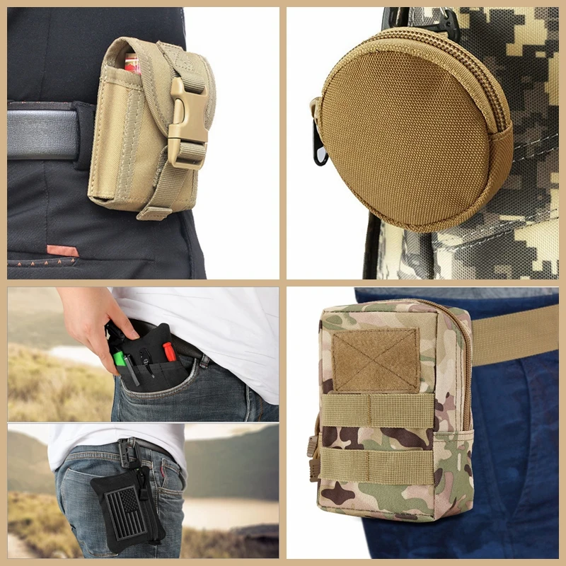 Bolsas Ophidian, bolsas Molle, riñonera para equipo, bolsa para teléfono para hombre, accesorios para acampar y cazar, riñonera con cinturón, paquete EDC - imagen 2