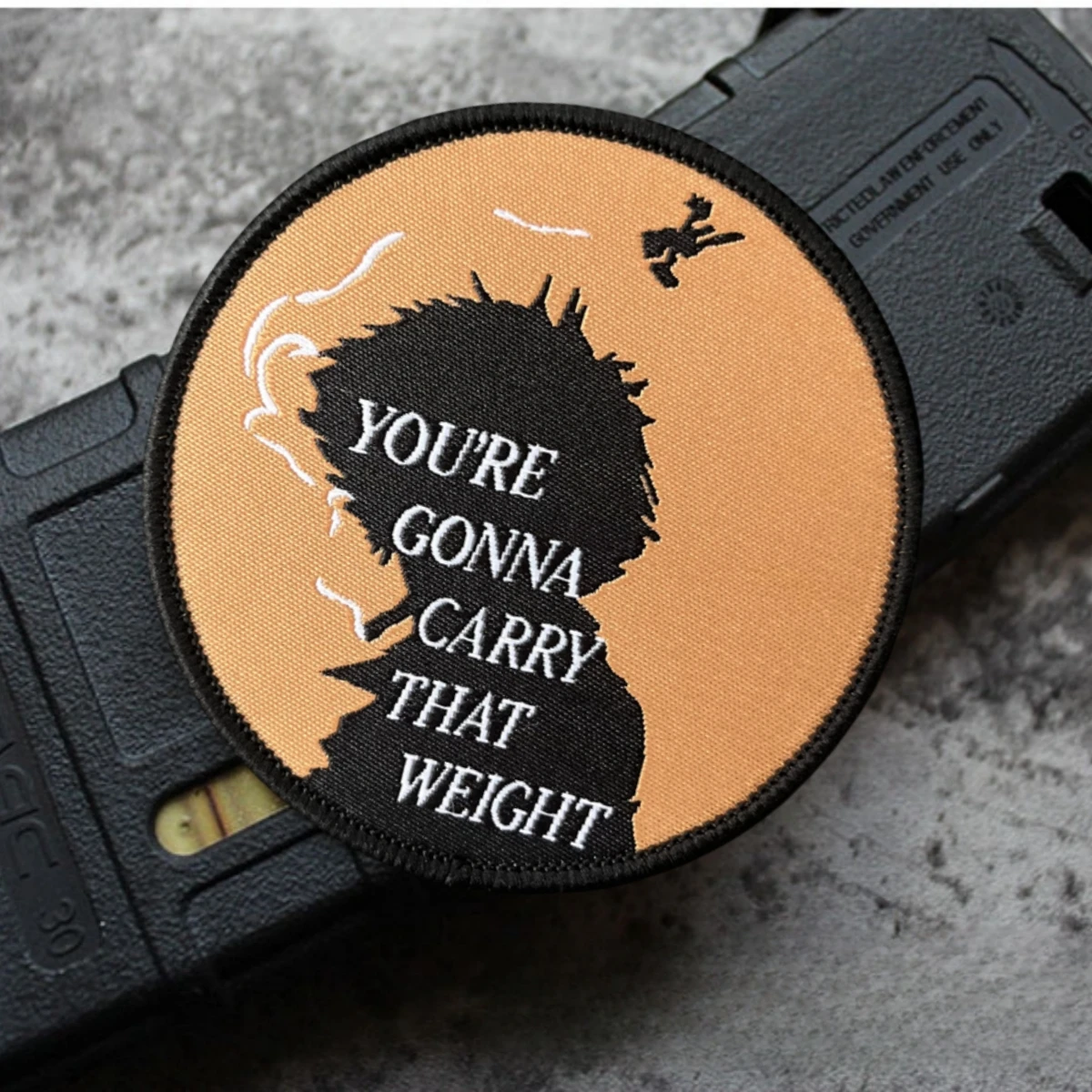 Eres llevaré ese peso, insignia de moral, parche, brazalete táctico, mochila, parches de gancho y bucle, pegatina estampada militar - imagen 4