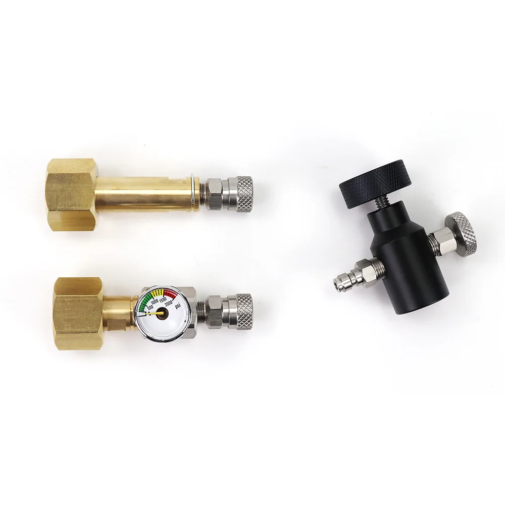 Adaptador de recarga de tanque de cilindro de Co2 de Soda, estación de llenado compatible con cilindro de CO2 azul Sodastream (rosca Tr21-4) W21.8-14 o CGA320 - imagen 4