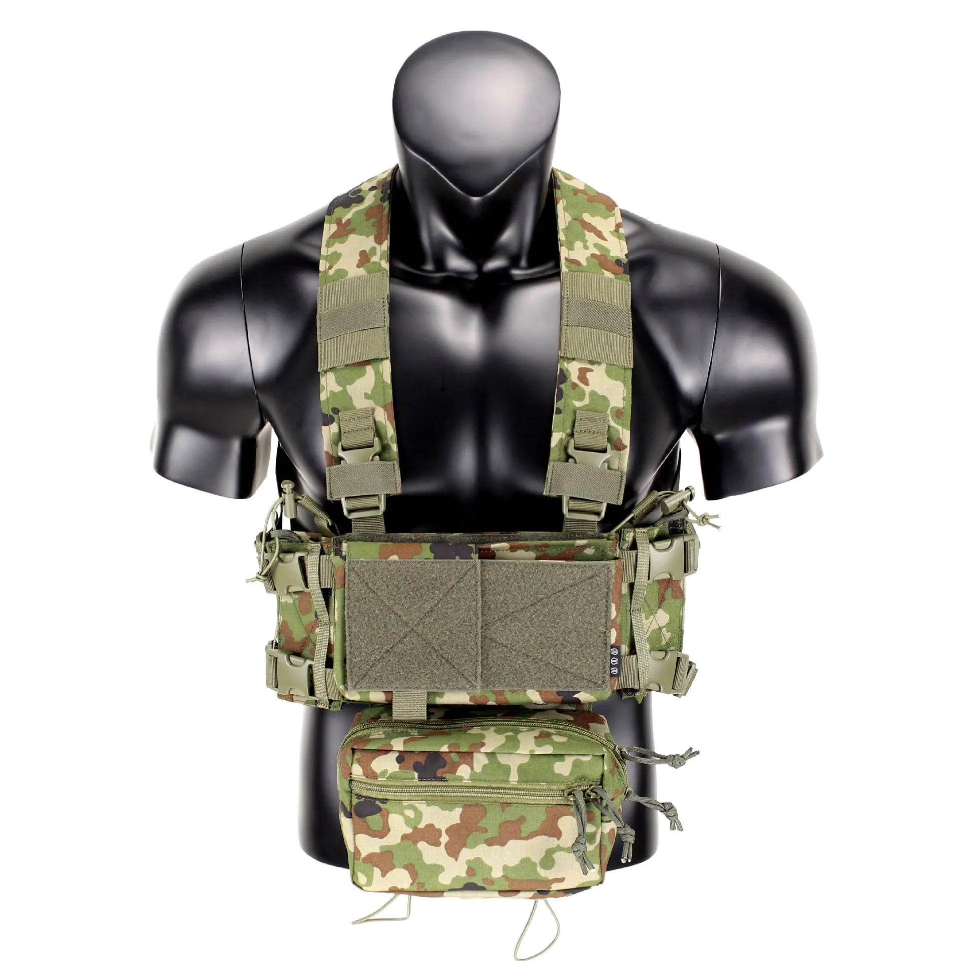 MK4 Micro Gear Chest Rig Bolsas para W/5,56 Mag Pouch Plate Carrier Chaleco Tactico Camuflaje Cierre de combate Airsoft - imagen 3