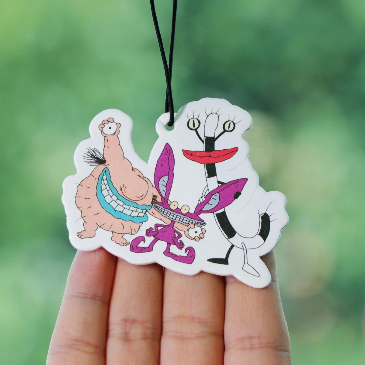 Tabletas de aromaterapia para coche con dibujos divertidos, colgante de fragancia para Interior de coche, ambientador, decoración colgante para espejo retrovisor - imagen 4