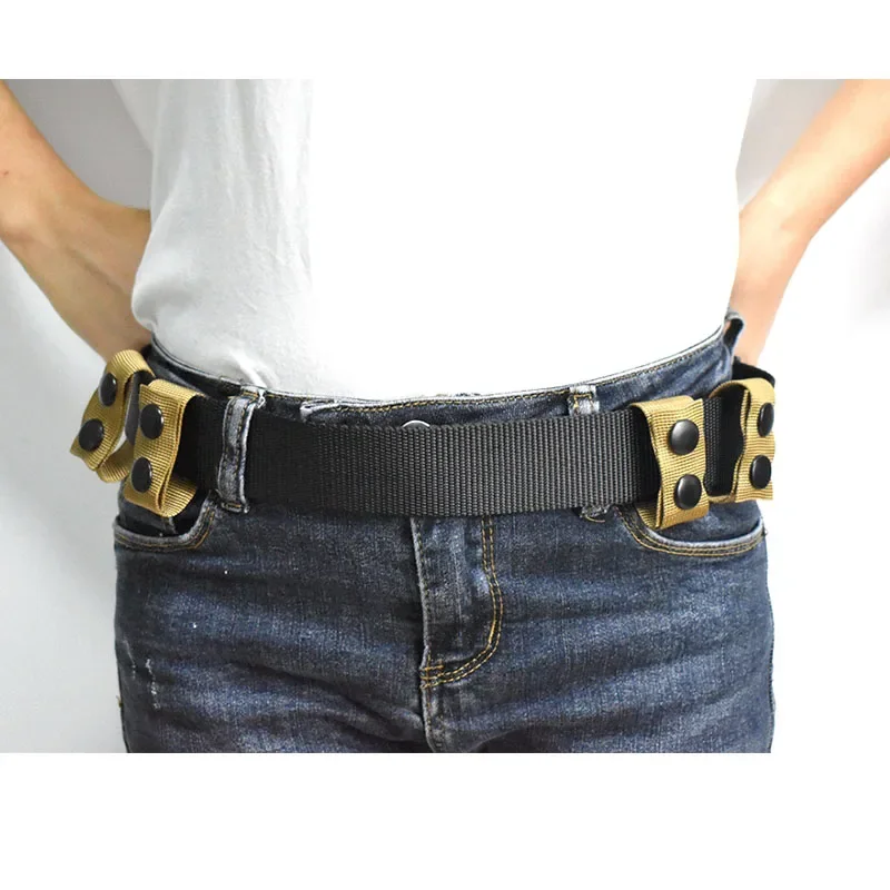 Hebilla de cinturón táctico de alta resistencia, broches dobles para cinturón de 2 pulgadas/2,5 pulgadas de ancho, soporte de bucle de correa, 4 Uds. - imagen 3
