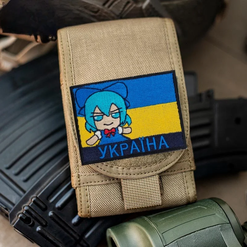 Parches bordados de chica rusa para ropa, insignia de moral ucraniano, mochila, gancho y bucle militar táctico, pegatinas, brazalete Cobra - imagen 2