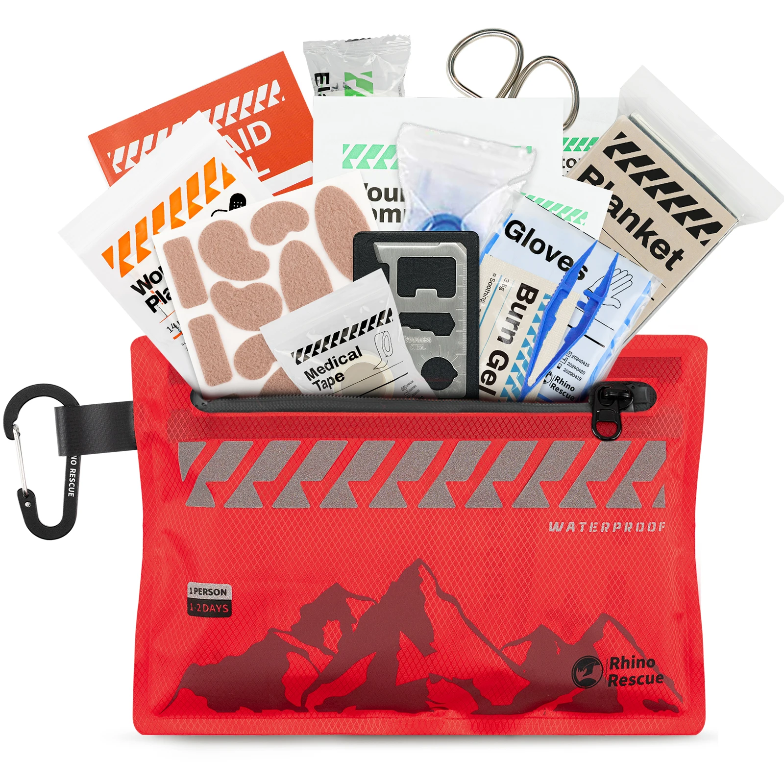 Rhino Rescue Botiquín primeros auxilios ultraligero impermeable