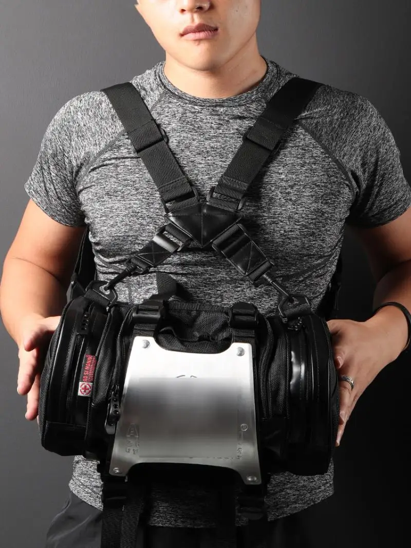 Bolso táctico multifuncional para motocicleta, riñonera con Chip de aluminio, a la moda, para exteriores - imagen 3