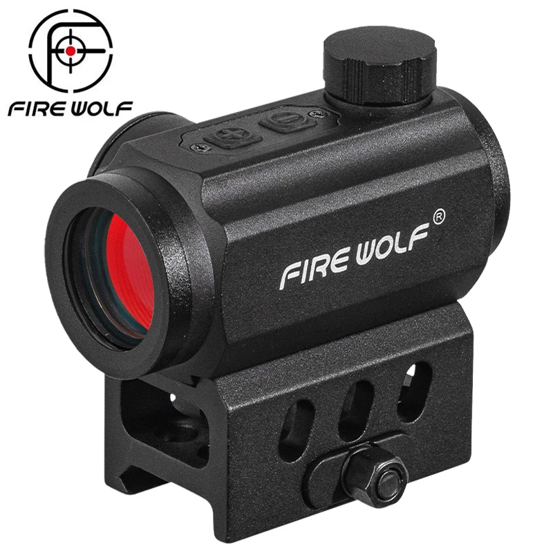 FIRE WOLF 1X20 Red Dot Compact Red Dot Scope QD 20mm Base de montaje Reflex Red Dot Sights