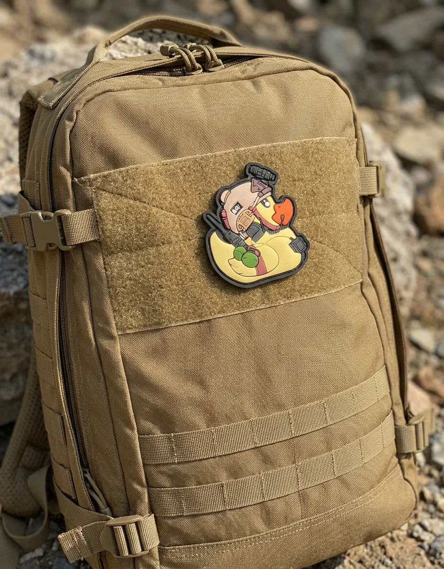 Parches de PVC y bordados 3D pato amarillo - Insignias para mochilas - imagen 4