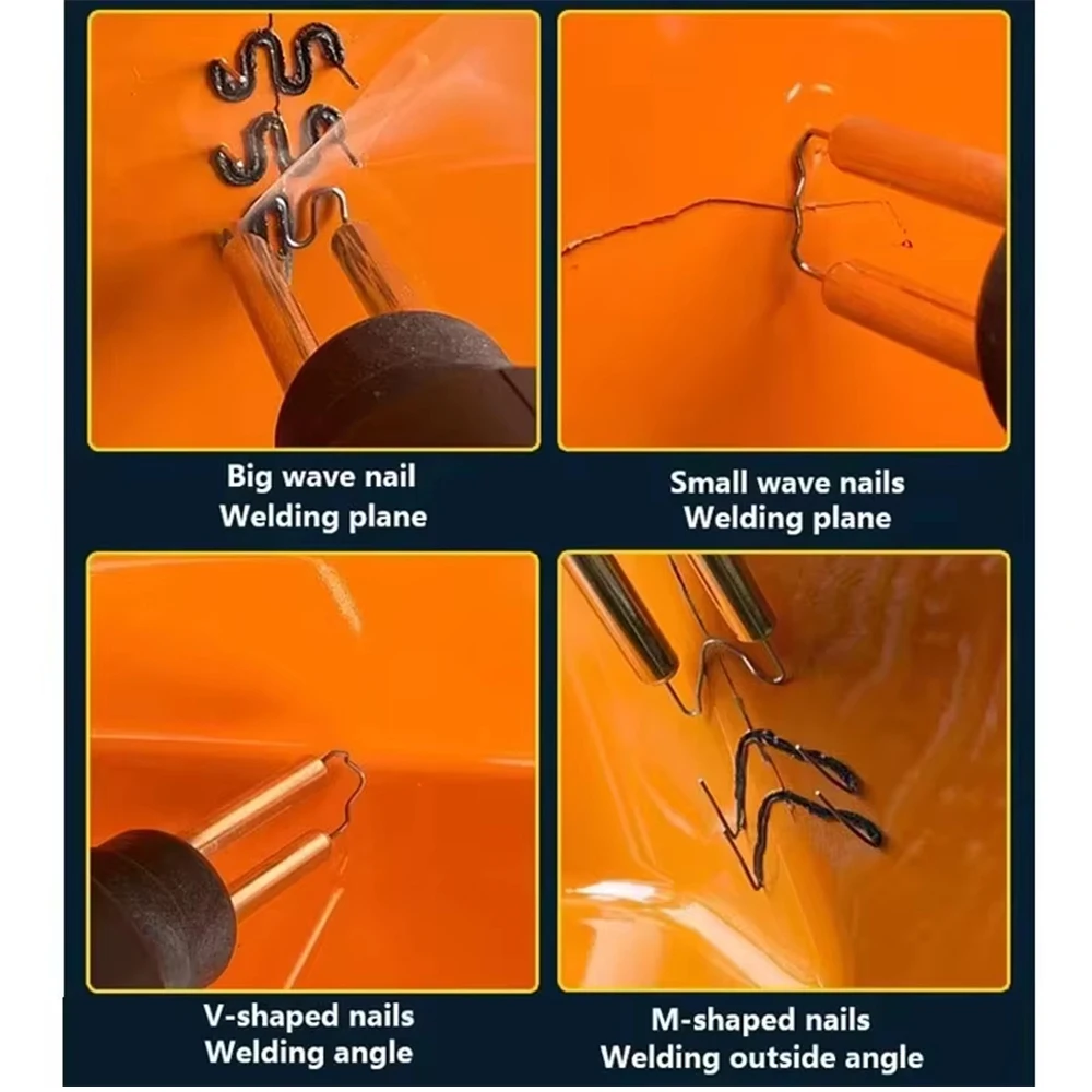 Máquina de soldadura de plástico con grapadora caliente, Kit de reparación de parachoques, soldador para reparación de plástico, pistola de soldar para reparación de parachoques de coche - imagen 5