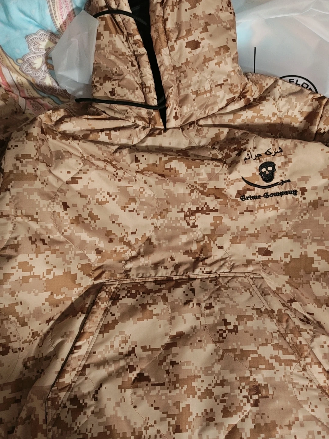 Chaqueta acolchada de algodón con capucha cálida reversible táctica estilo CrimeCo colores AOR1 - imagen 5