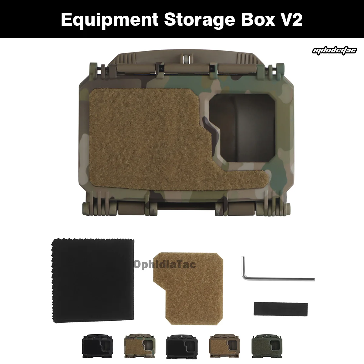 ​ Caja de almacenamiento MOLLE V2 Caja de montaje de dispositivos inteligentes para deportes al aire libre