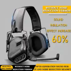 Auriculares tácticos reductores de ruido militares para caza y airsoft