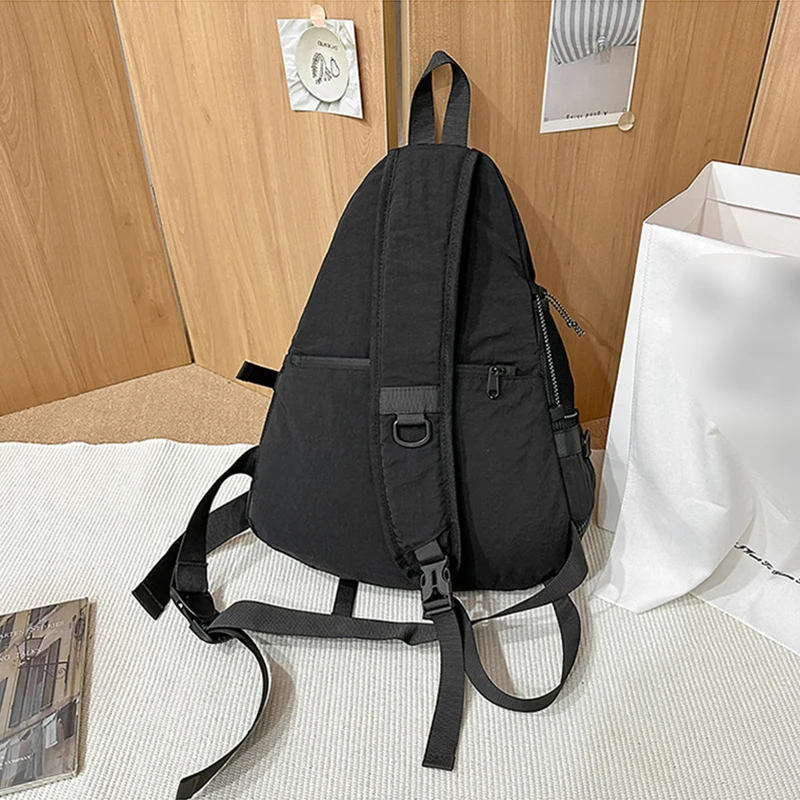 Bolsa de pecho para gimnasio deportivo, bandolera grande de almacenamiento, bolso de hombro para estudiantes, mochila para ordenador portátil, viaje, ciclismo, senderismo - imagen 5