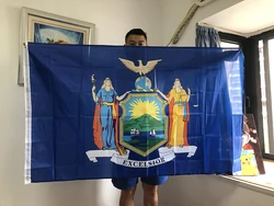 SKY FLAG Bandera Estado Nueva York de poliéster para colgar en casa