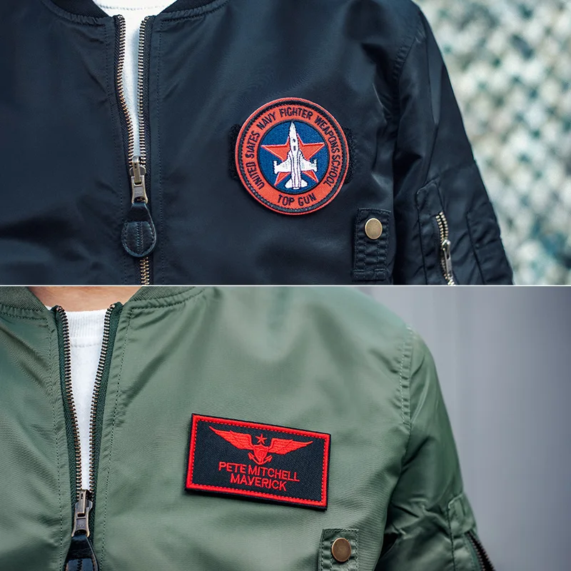 Insignia de moral de Top Gun Area 7, parches bordados para ropa, brazalete táctico militar con gancho y bucle, mochila, sombrero, casco, pegatina - imagen 5