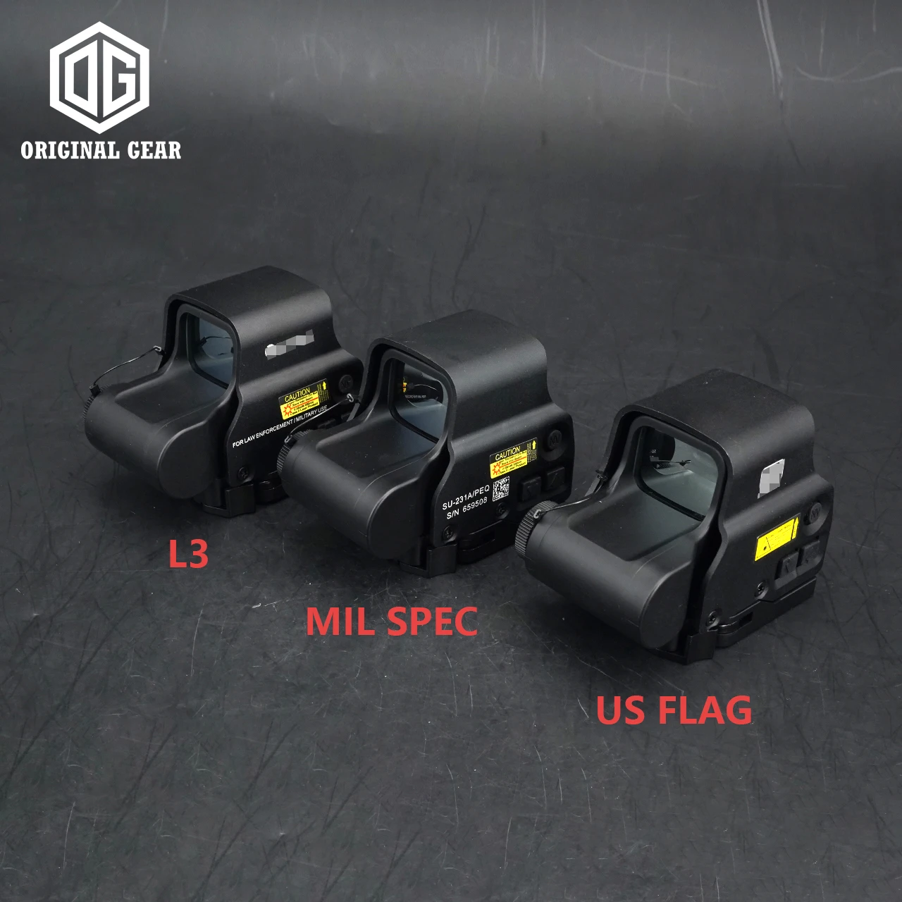 Mira holográfica de punto rojo 2022 GenII Evolution Gear EXPS3 558, visión nocturna, Visor de Rifle Weaver de 20mm con marcado Original - imagen 4