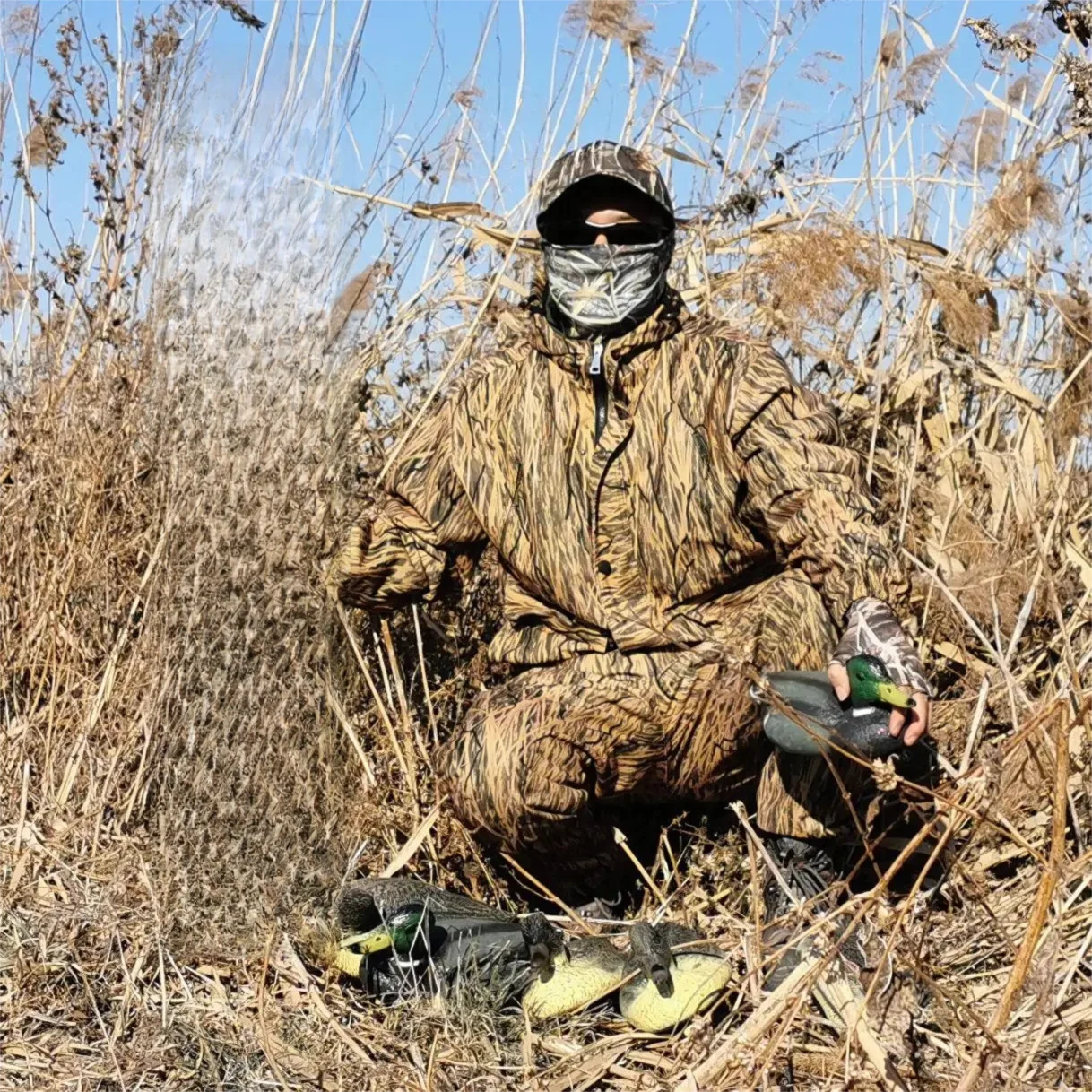 Traje de caza de camuflaje tipo hierba de otoño e invierno para pesca y equipo de caza al aire libre - imagen 2