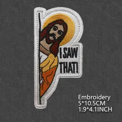 Parche bordado humorístico Jesus Peek – Táctico MOLLE