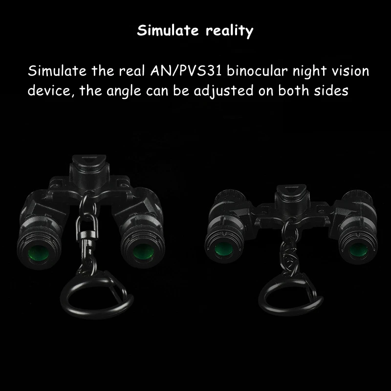AN/PVS-31 NVG llavero en miniatura réplica táctica Binocular visión nocturna regalo para Airsoft, decoración coleccionable al aire libre - imagen 5