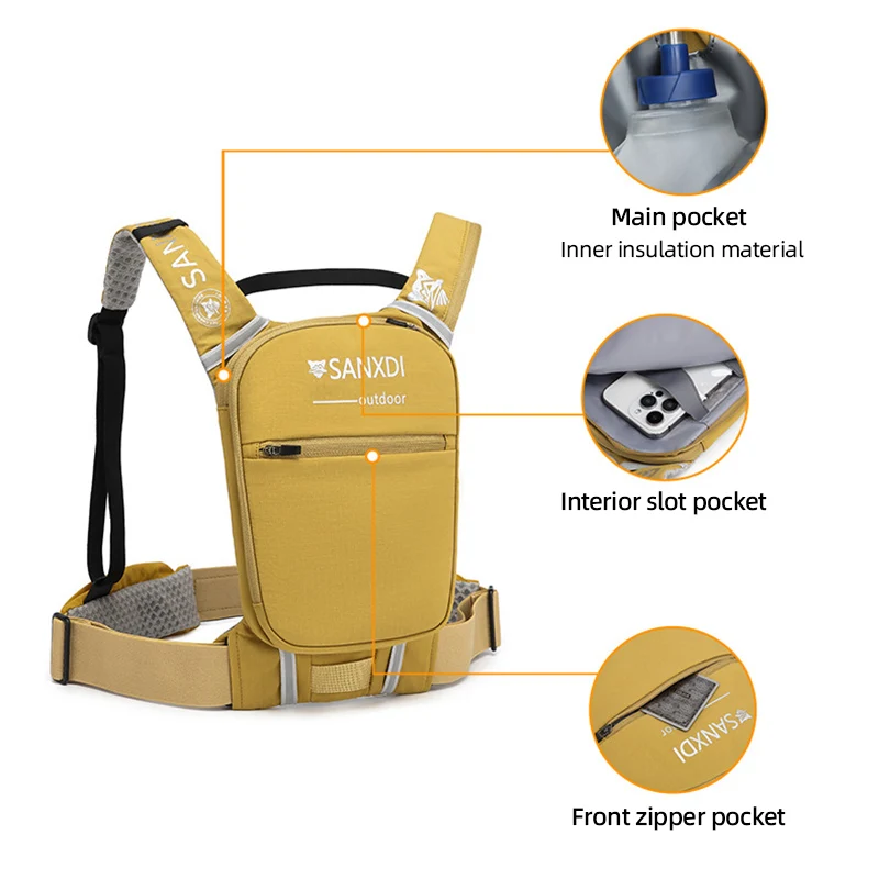 Bolsa de agua para correr, ciclismo, mochila transpirable para campo traviesa, bolsas ligeras para acampar, senderismo al aire libre, deportes, escalada - imagen 4