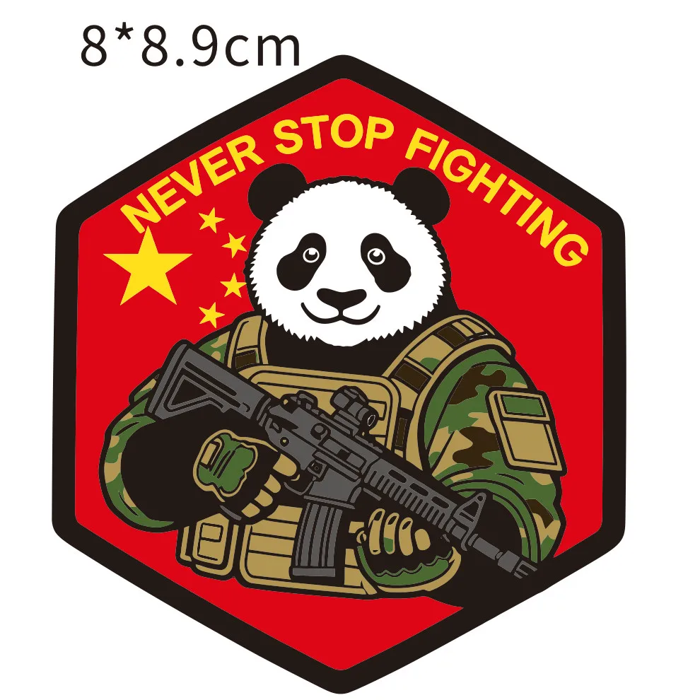 Parche Bordado con Diseño de Avión de la Serie J-20 de la Legión Panda de la Fuerza Aérea China, Insignia de Brazalete Tejida - imagen 4