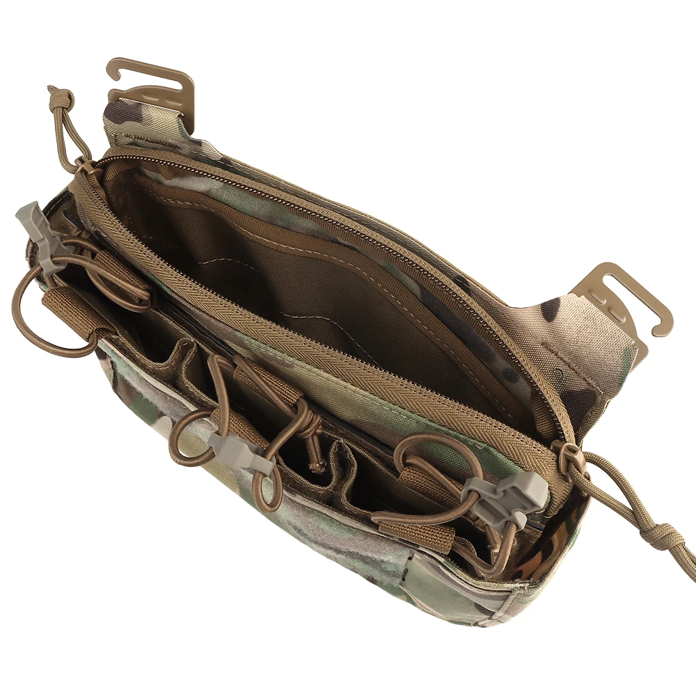 Riñonera Abdominal de doble pila con solapa frontal y gancho en G, bolsa Kangroo con inserción de Triple revista para chaleco portador de placa FCPC FCSK - imagen 5