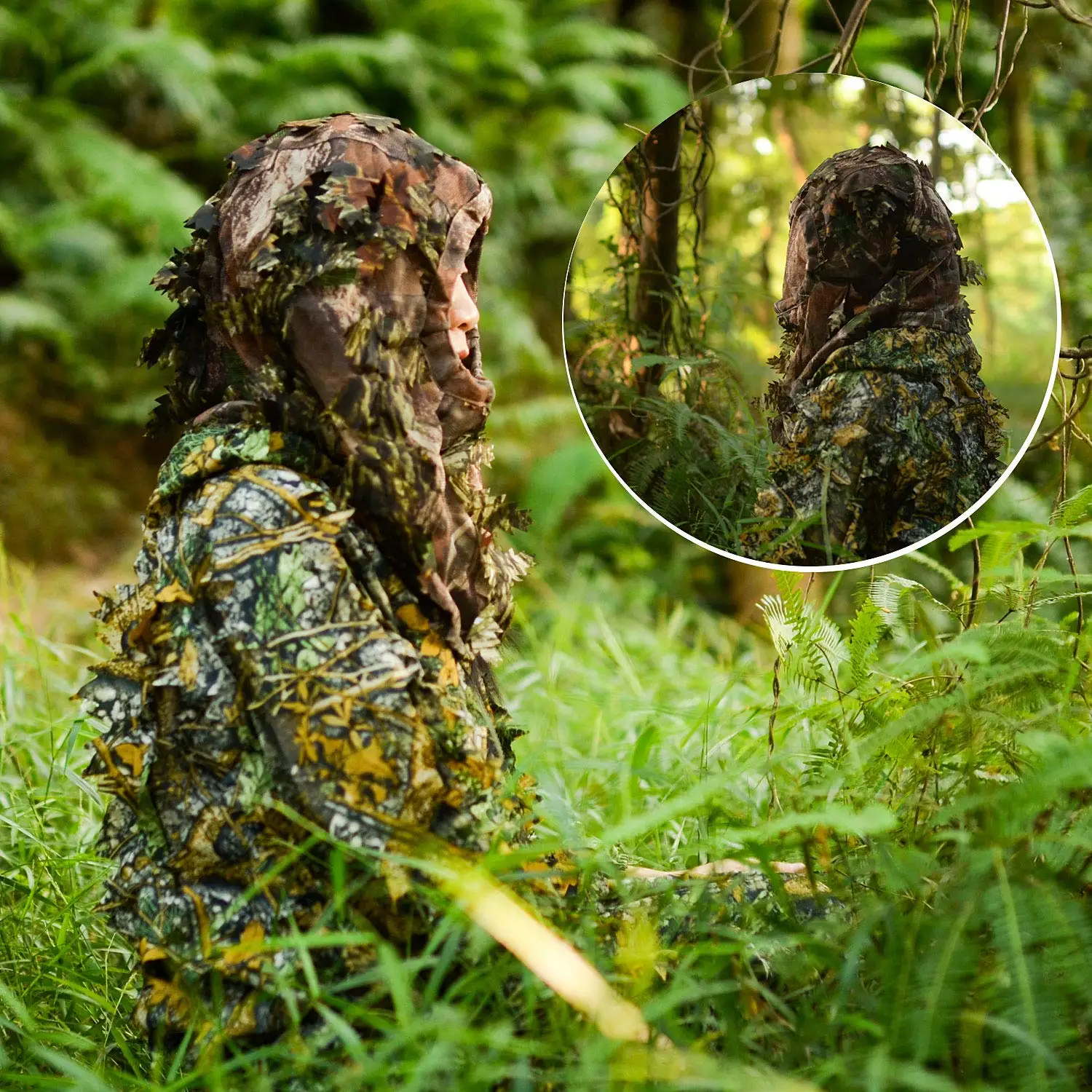 Ghillie Sombrero - Vista angular