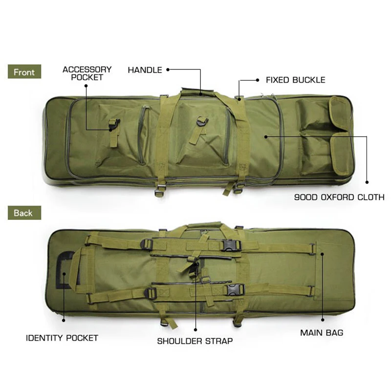 Bolsa táctica para pistola, funda para Rifle, mochila, carabina de francotirador, Airsoft, tiro, bolsos de hombro para accesorios de caza - imagen 4