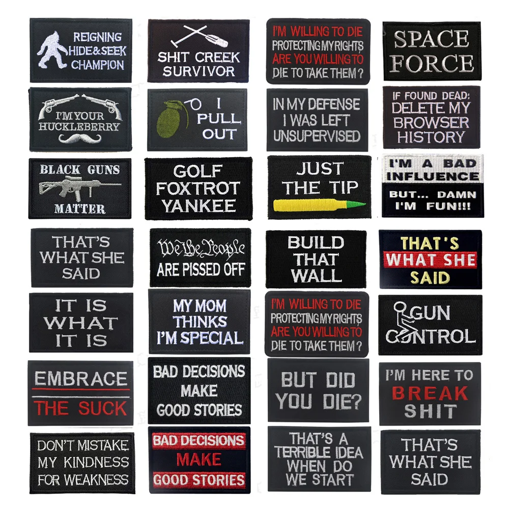 Mom Said-insignia con letras en inglés IT IS WHAT IT IS, muy especial, personalidad moral, parches de mochila en inglés para ropa, gran oferta - imagen 2