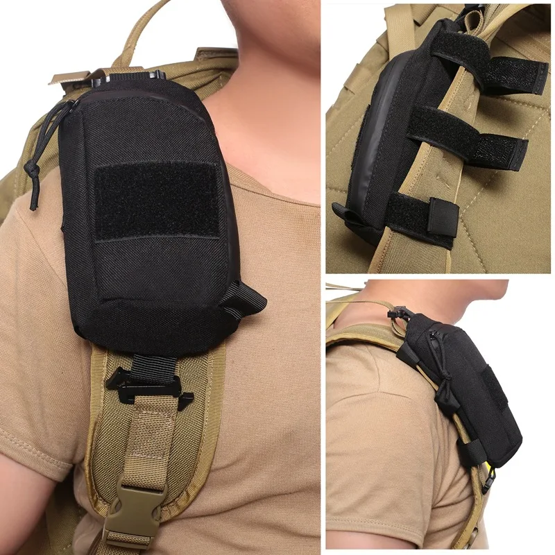 Mochila táctica con correa para el hombro, bolsa Molle, herramienta EDC, soporte para teléfono, deportes al aire libre, senderismo, accesorios de caza, riñonera - imagen 2