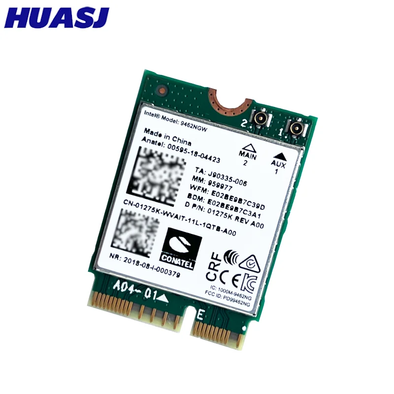 Adaptador de tarjeta Wifi de doble banda AC inalámbrico para 9462NGW CNVI NGFF M.2 Key E con antenas Bluetooth 5,0 para sistemas Win10 - imagen 3