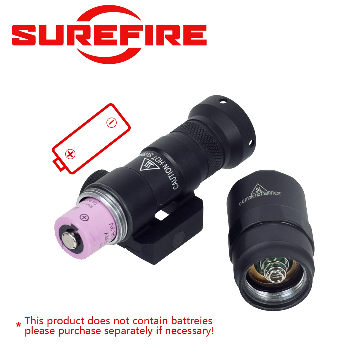 Cubierta de linterna táctica, Protector de lente personalizado para Surefire M300 M300B M600 M600B, armas Airsoft, Rifle, pistola, luz de caza - imagen 4
