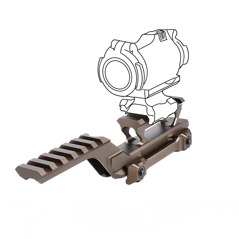 Montaje táctico de punto rojo, montaje óptico Dual, plataformas PDW/SMG, luces térmicas AIMPOINT Trijicon Fit MIL-STD-1913, o Picatinny - imagen 2