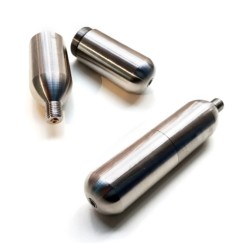 Cartucho de Co2 recargable para el hogar, accesorio reutilizable con rosca para refrescos, cerveza, elaboración de cerveza, Bola de jugo, neumático de chaleco salvavidas, 3/8-24UNF - imagen 3