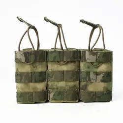 Emersongear-bolsa para revistas con tapa abierta Triple, bolsa Mag de 762mm, Panel para Rifle 7,62, caza, senderismo, combate, senderismo, Camping, nailon
