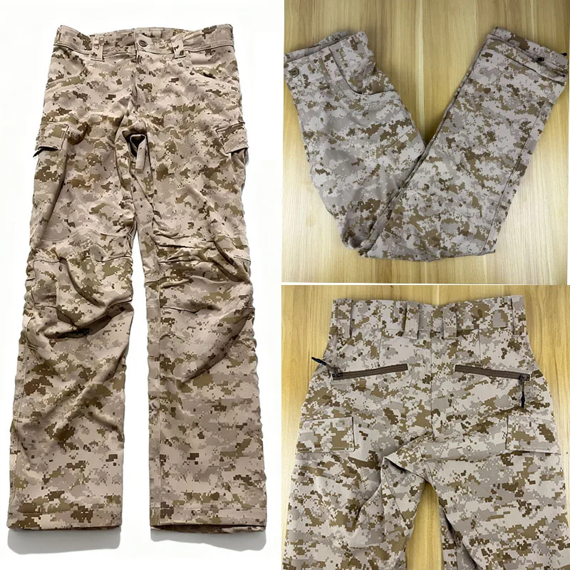 Pantalones tácticos de combate al aire libre de cáscara suave elástica de cuatro lados de cáscara naranja AOR1