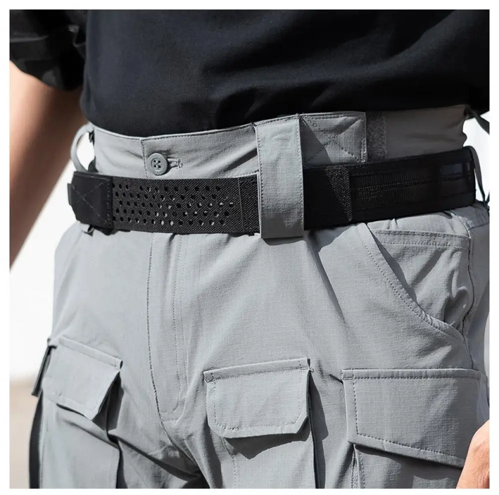 Cinturón interior táctico de secado rápido, transpirable, sin bloqueo, cinturón táctico, gancho multifuncional, sello de cintura, cinturón interior de servicio - imagen 4