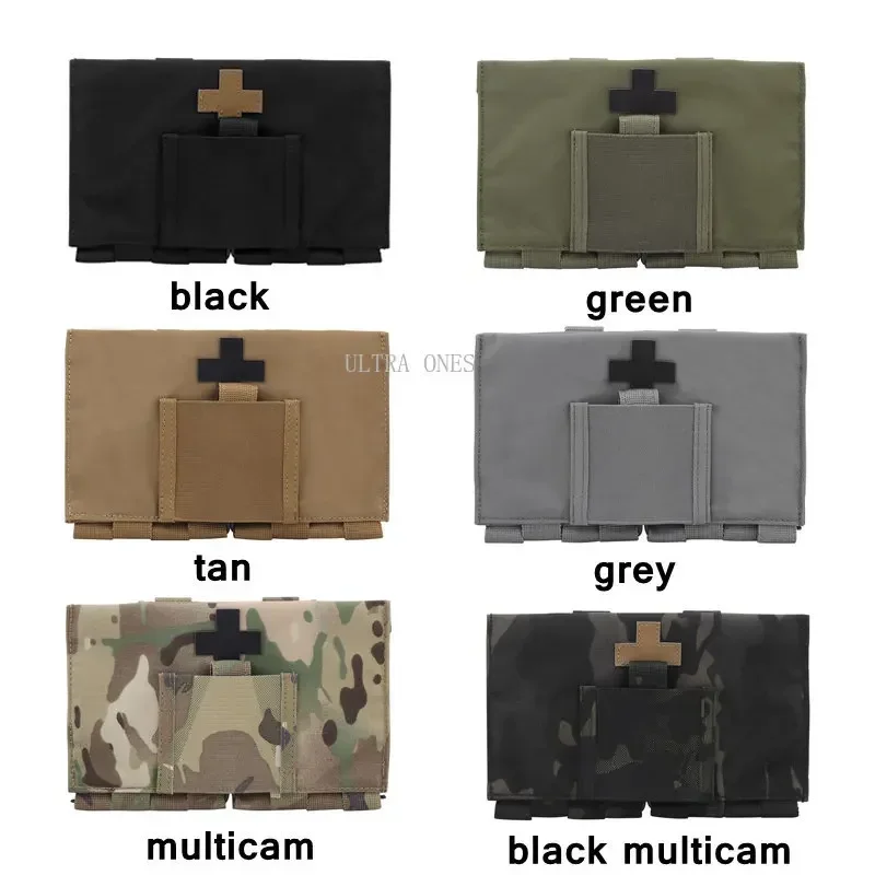 Bolsa táctica de primeros auxilios para caza al aire libre, bolsa Molle EMT, Airsoft, Paintball, entrenamiento de combate, EDC MOLLE, cinturón - imagen 2