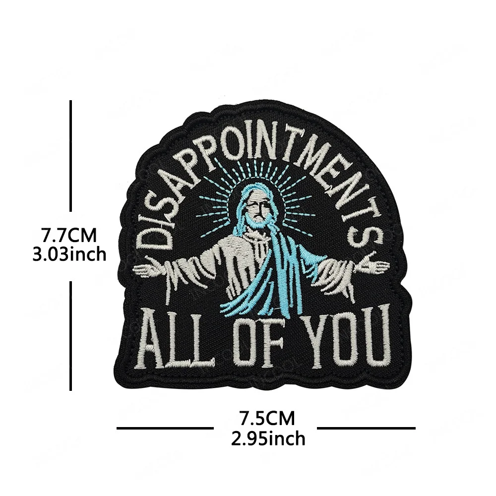 Parche bordado velcro Jesús divertido – Nunca dije eso para ropa - imagen 5