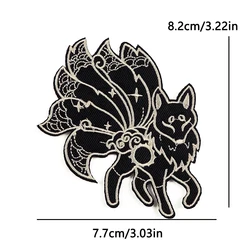 Parche bordado termoadhesivo pez zorro – Decorativo para ropa