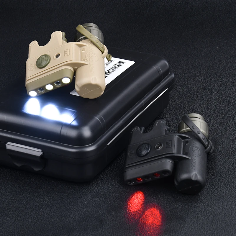 Juego de luces para casco de GEN-3 táctico Wadsn LED blanco rojo IFF linterna de seguridad de supervivencia Arisoft accesorios de caza para sombrero riel de 20MM - imagen 4