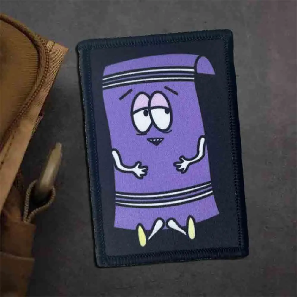 Parches tácticos Towelie, divertido gancho y bucle, bandera del ejército de EE. UU., parche Meme, insignia de moral militar, brazalete, pegatinas para mochila - imagen 2