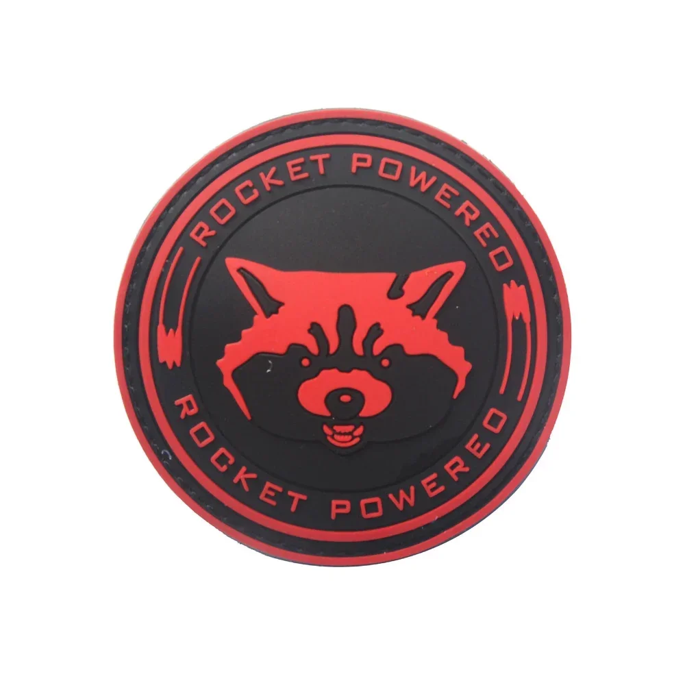 Insignia de moral Rocket Power, parches de cabeza de oso de dibujos animados, gancho y bucle, apliques tácticos de mochila para ropa - imagen 5